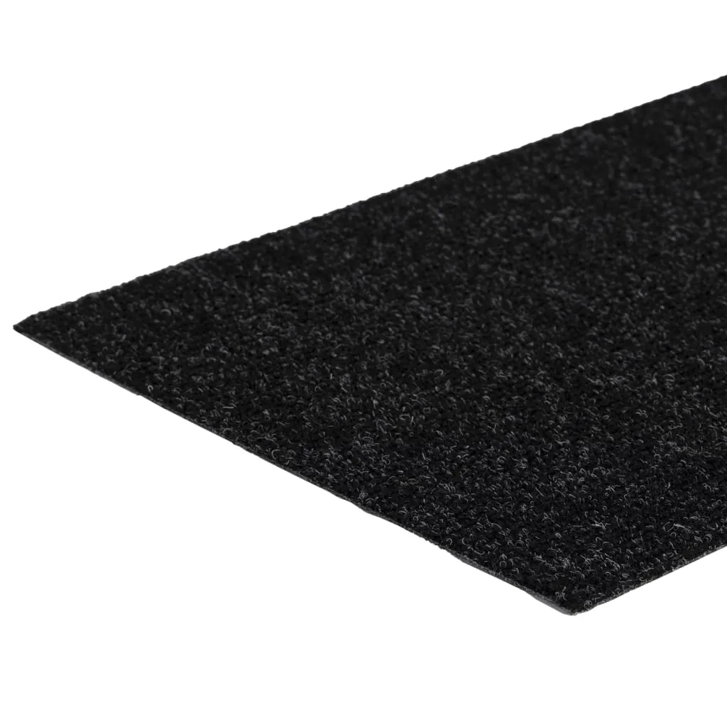 Self-adhesive Stair Mats Rectangular 15 pcs 60x25 cm Black