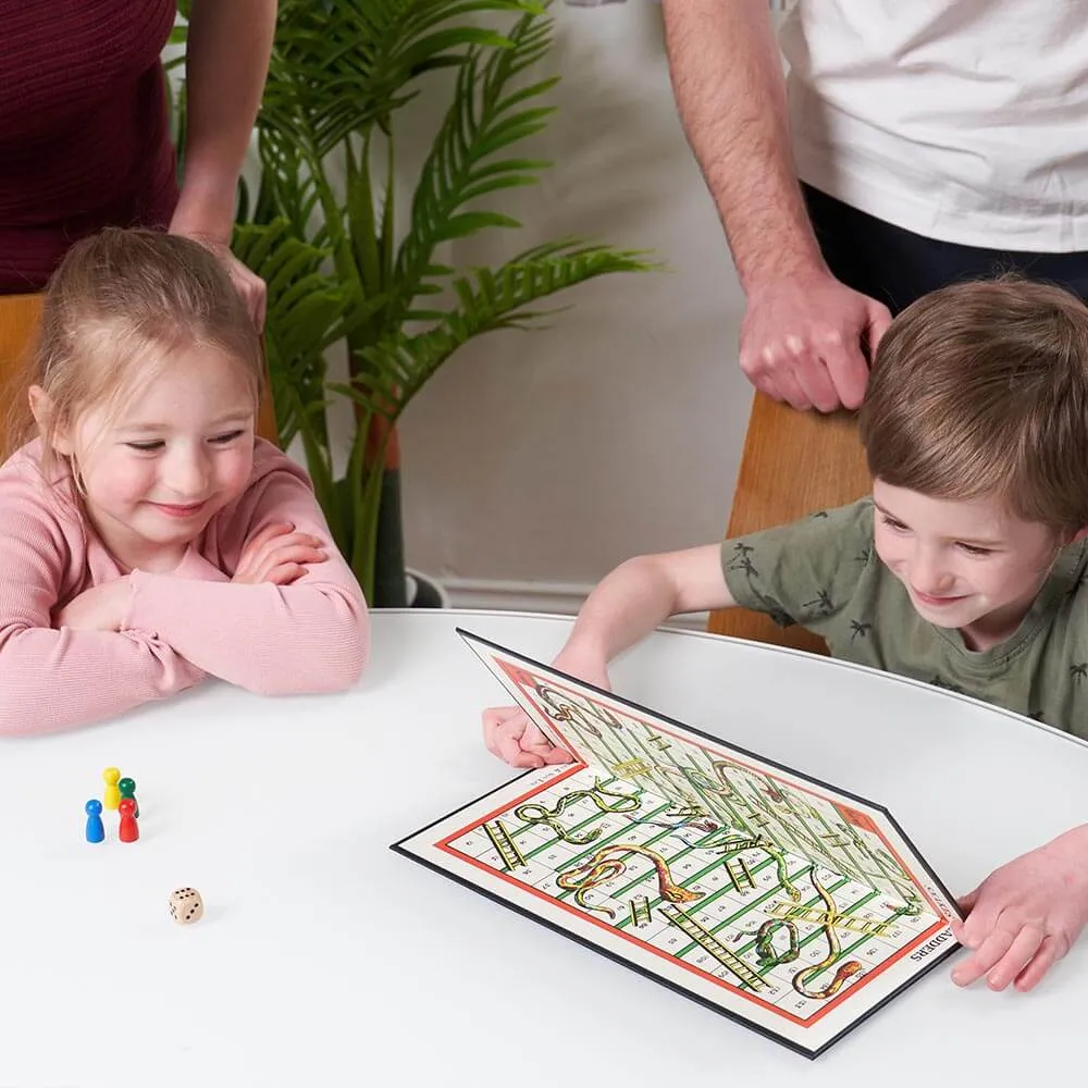 Snakes & Ladders Board Game - 12" Folding Board