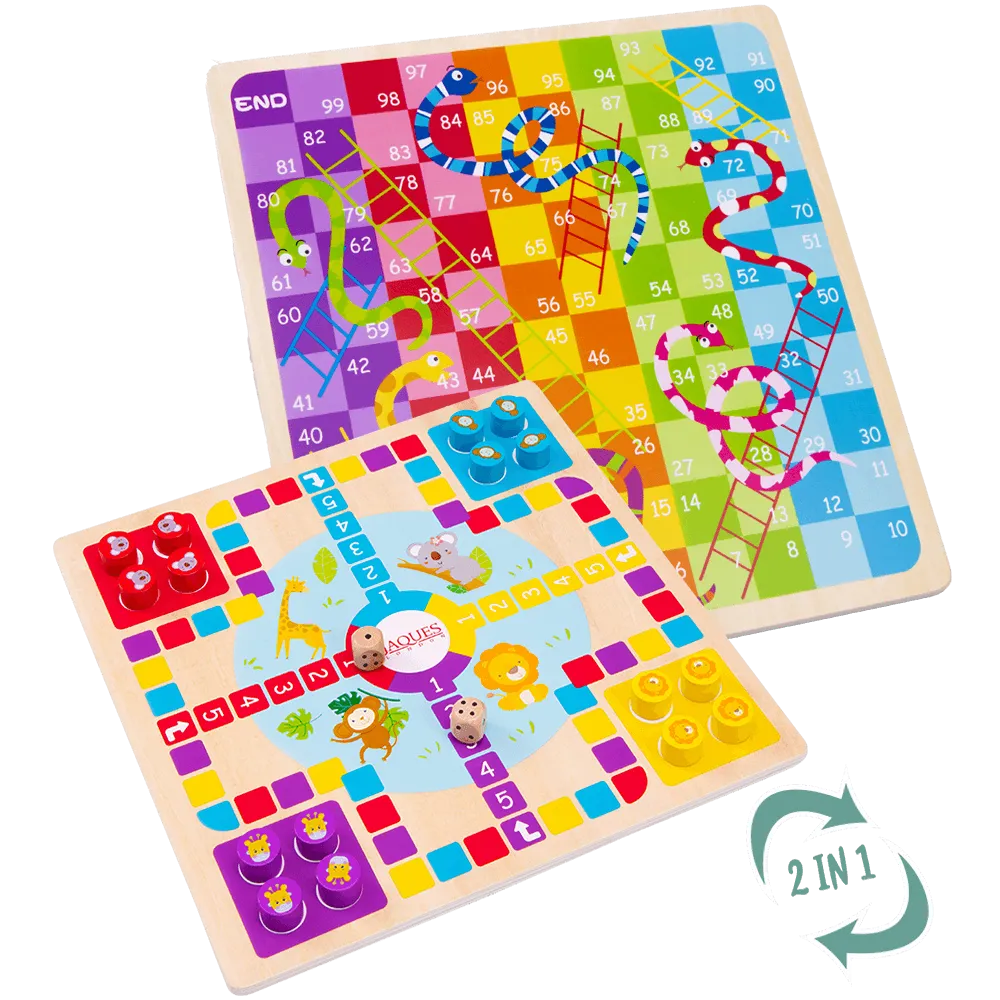 Snakes and Ladders with Ludo - Family Board Game