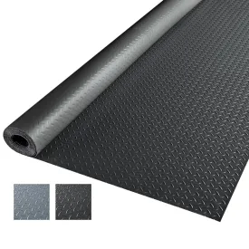 TheLAShop 4.6x20ft Garage Flooring Mat Diamond Rolls (1/8" Thick)