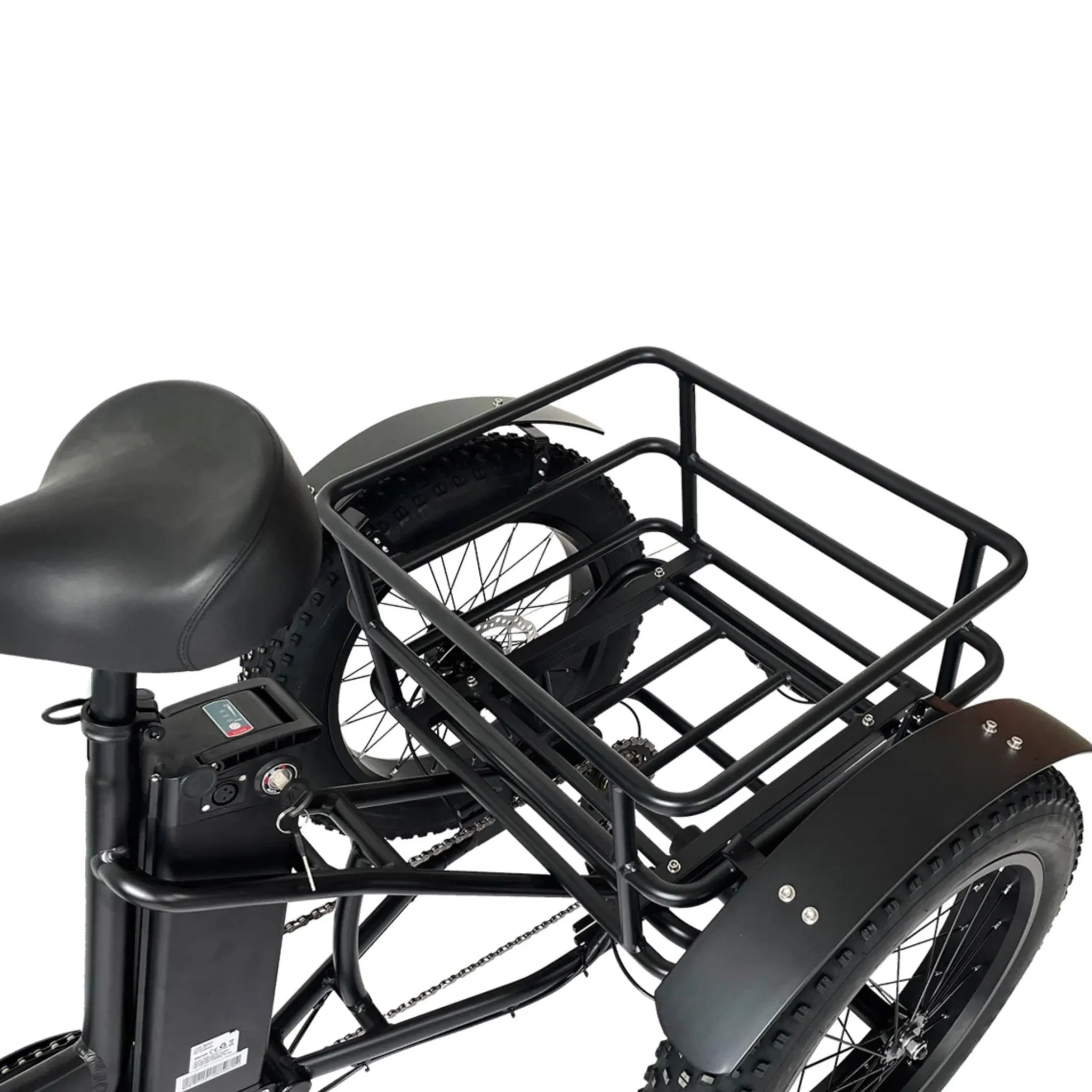 VTUVIA| FT2 500W 48V 13Ah Fat Tire Electric Cargo Trike